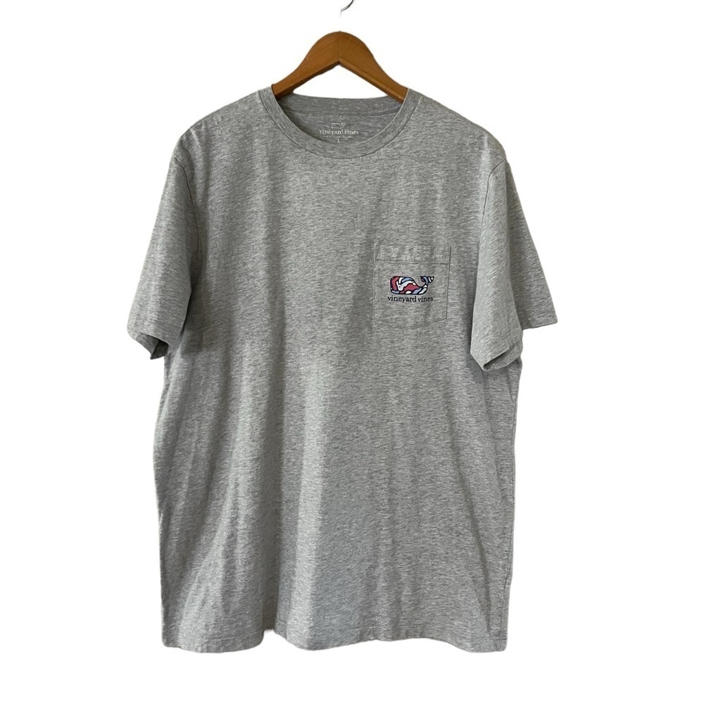 Men’s Vineyard Vines Gray Pocket T-Shirt Size Large